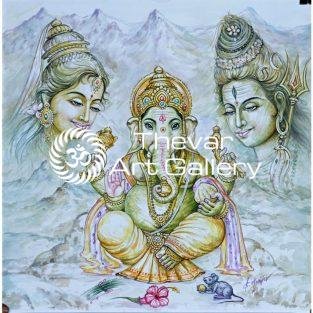 Shiva Family - Thevar Art Gallery