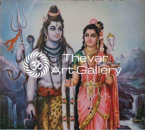 Shiva Parvati - Thevar Art Gallery