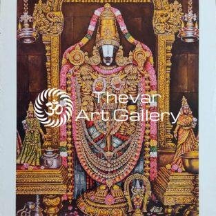Venkateswara vintage print - Thevar Art Gallery