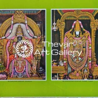 Padmavathi - Venkateswara vintage print - Thevar Art Gallery