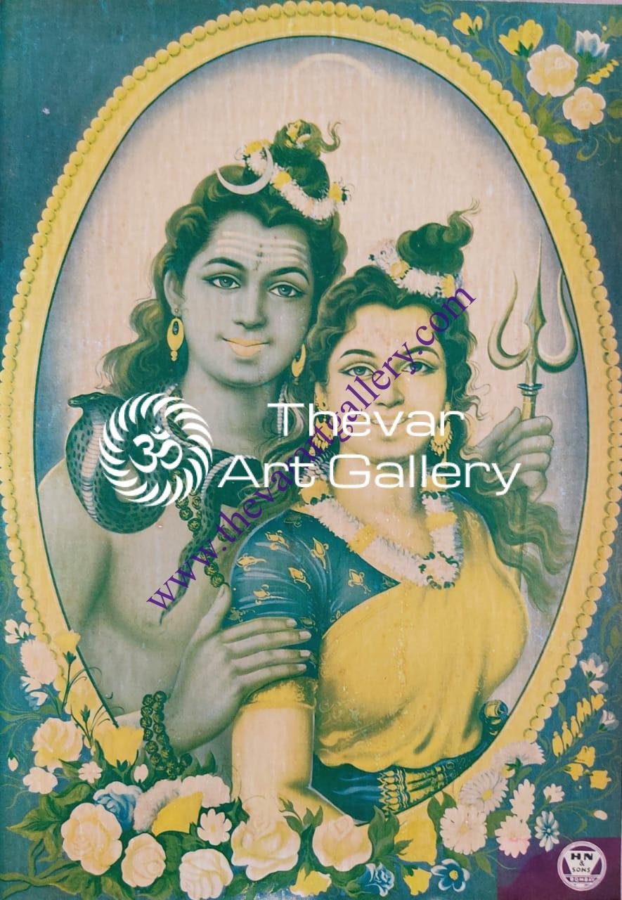 Shiva Parvati - Thevar Art Gallery