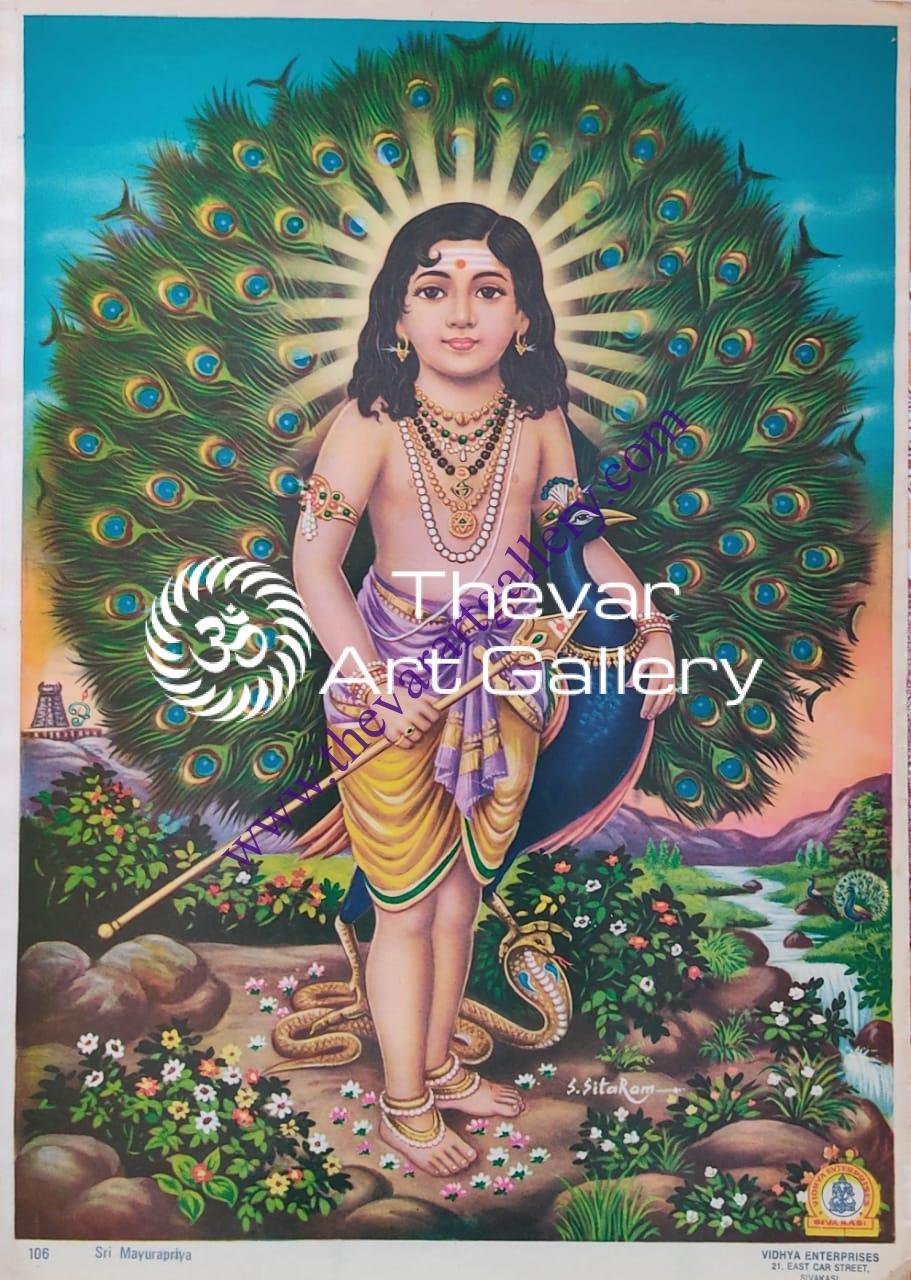 Lord Murugan - Thevar Art Gallery
