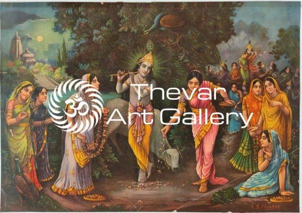 Artist R.G.Chonker - Thevar Art gallery