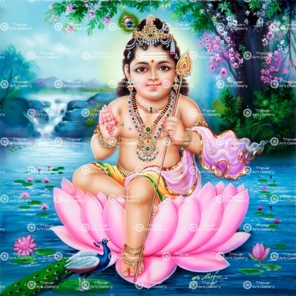 Artist Ma.Baskar antique vintage paintings - Thevar art gallery