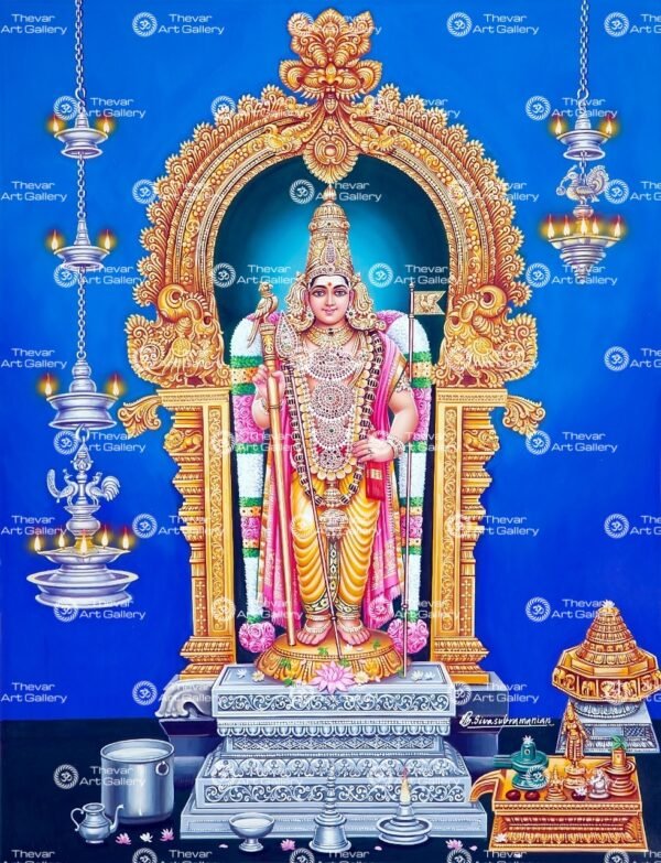 Artist Sivasubramanian antique Vintage print - Thevar art gallery