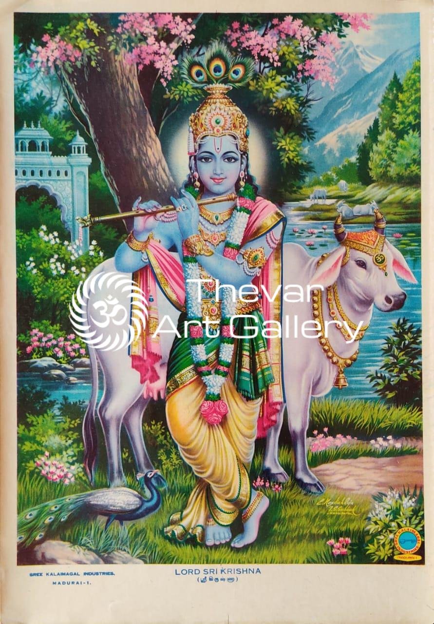 Lord Sri Krishna | Flute Krishna - Thevar Art Gallery