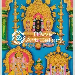 Sri Manjunath Swamy vintage print - Thevar art gallery
