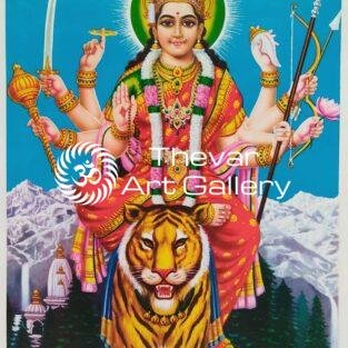 Sri Amba Mata vintage print - Thevar art gallery