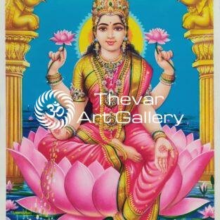 Sri Kamala LAkshmi vintage print - Thevar art gallery