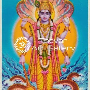 Sri Vishnu vintage print - Thevar art gallery