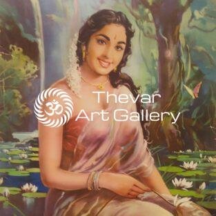 Lotus Beauty vintage print - Thevar art gallery