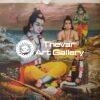Shiva linga Puja vintage print - Thevar art gallery