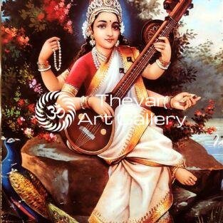 Saraswati devi vintage prints - Thevar art gallery