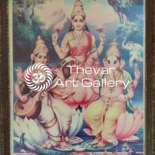 Diwali Puja antique vintage prints - Thevar art gallery