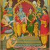 Artist Ravi Varma antique vintage print - Thevar art gallery