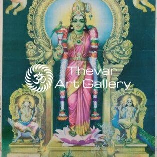 Artist C.Kondiah raju antique vintage Print - Thevar art gallery
