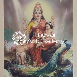 Artist C.Kondiah raju antique vintage Print - Thevar art gallery