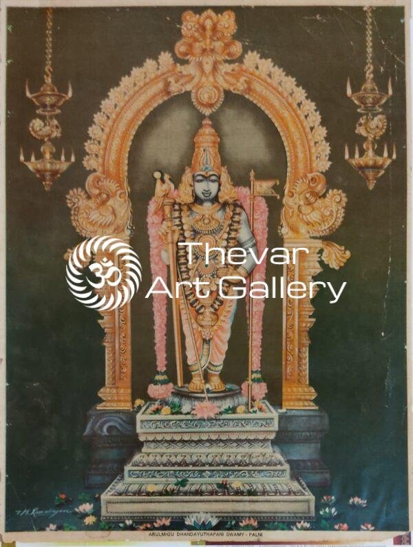 PAlani Murugan antique vintage print - Thevar art gallery