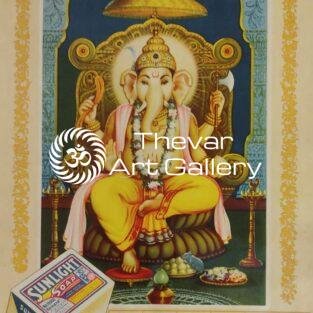 Ganesha antique vintage prints -Thevar art gallery