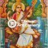 Saraswati devi antique vintage prints - Thevar art gallery