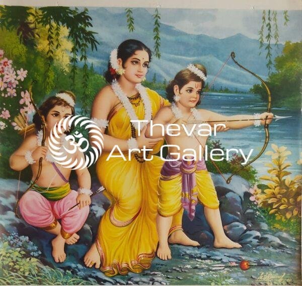 Artist M.D.Rawool antique Vintage print - Thevar art gallery