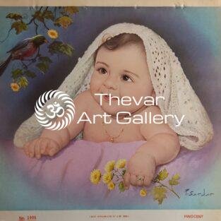 Cute baby antique Vintage print - Thevar art gallery