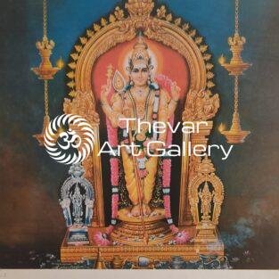 Thiruchendur Murugan antique vintage print - Thevar art gallery