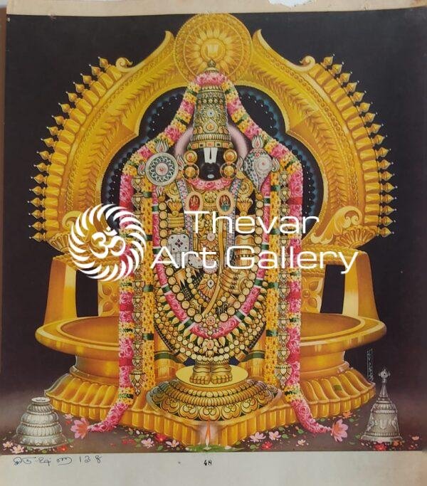 Venkateswara antique Vintage print - Thevar art gallery