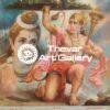 Sanjeevi Hanuman antique Vintage print - Thevar art gallery