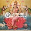 Lakshmi devi antique Vintage print - Thevar art gallery