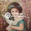 Girl antique Vintage print - Thevar art gallery