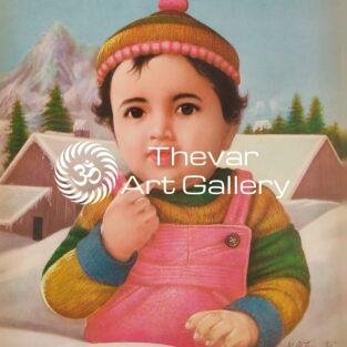 Baby antique Vintage print - Thevar art gallery