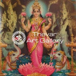 Lakshmi devi antique vintage print - Thevar art gallery