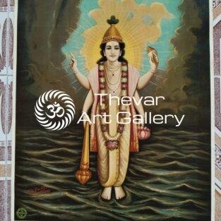 Artist vasudeoh pandya antique Vintage print - Thevar art gallery