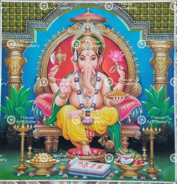 Artist Yogendra Rastogi antique vintage paintings - Thevar art gallery