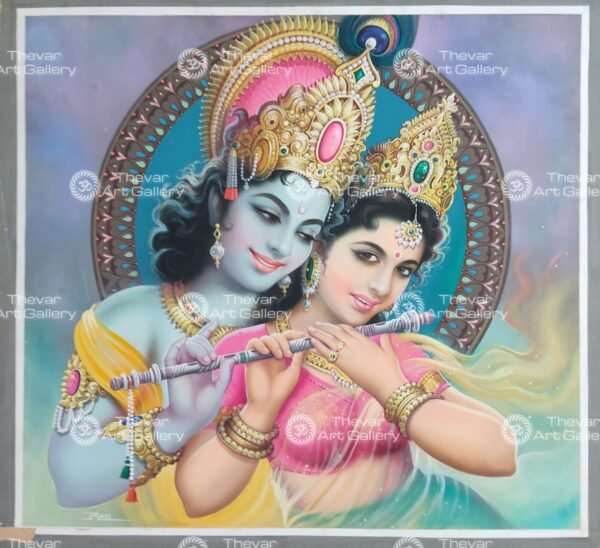 Artist Ravi antique vintage paintings - Thevar art gallery