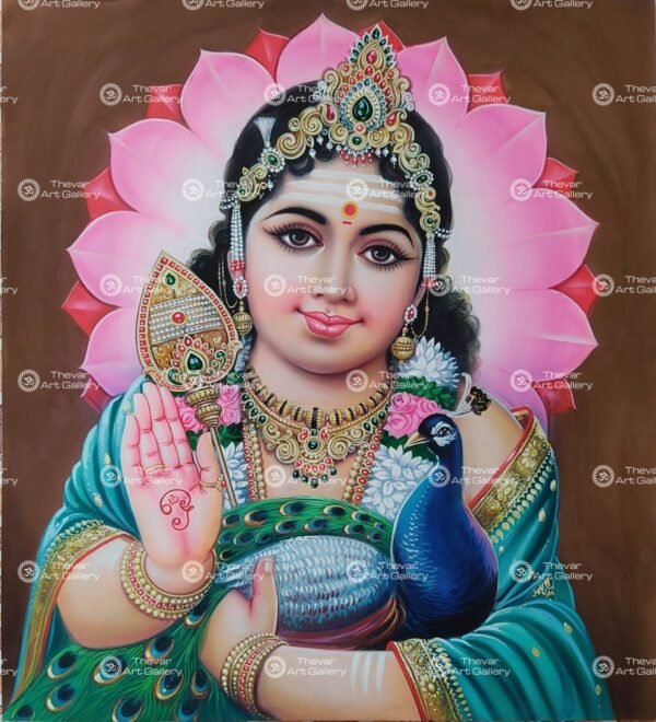 Artist Ma.Baskar antique vintage paintings - Thevar art gallery