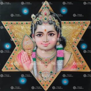 Artist Ma.Baskar antique vintage paintings - Thevar art gallery