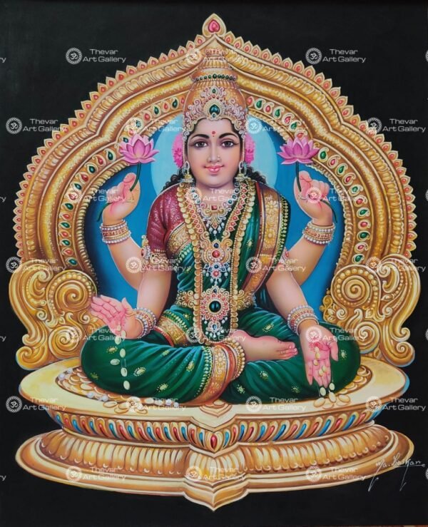 Artist Ma.Baskar antique vintage paintings - Thevar art gallery