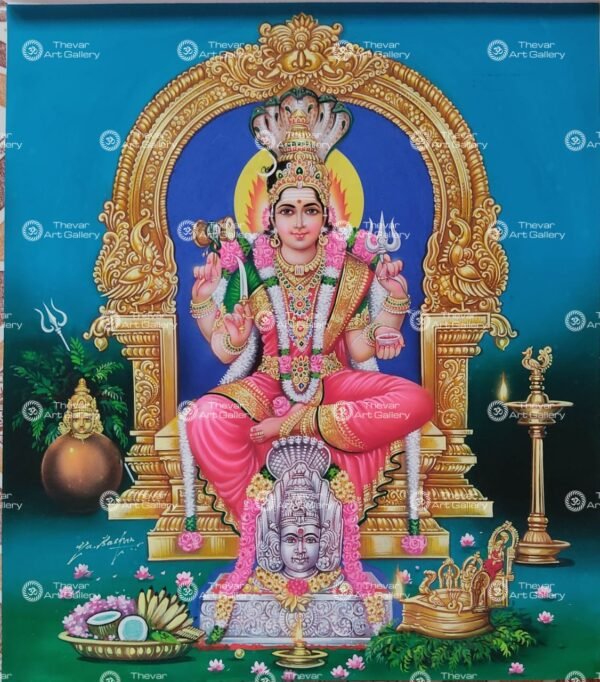 Artist Ma.Baskar antique vintage paintings - Thevar art gallery