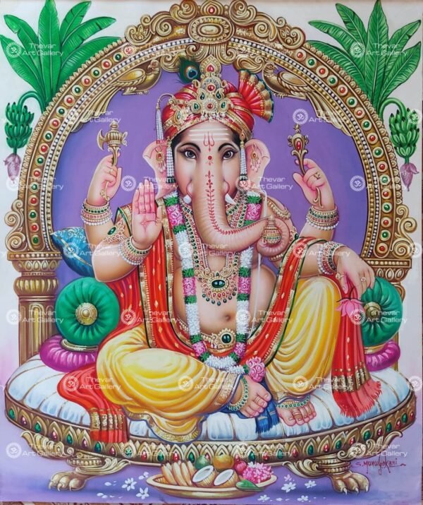 Artist S.Murugakani antique vintage paintings - Thevar art gallery