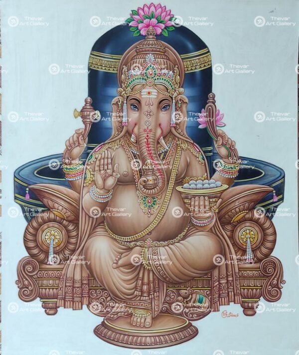 Artist Sivasubramanian antique vintage paintings - Thevar art gallery