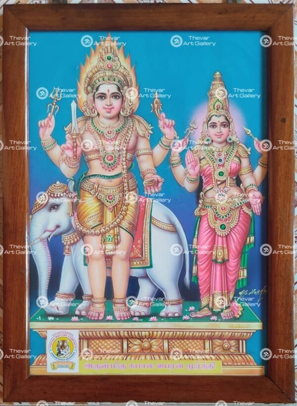 Artist Ma.Baskar antique vintage paintings - Thevar art gallery
