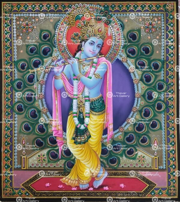 Artist Nirmala antique vintage paintings - Thevar art gallery
