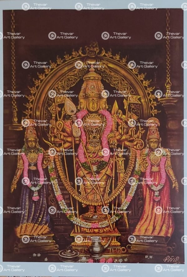 Artist Silpi antique Vintage print - Thevar art gallery