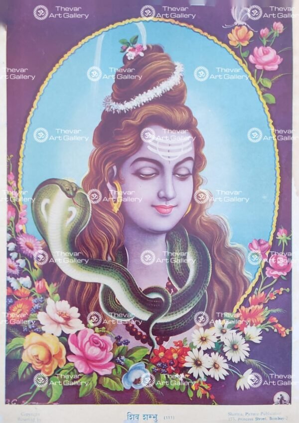 Artist B.G.Sharma antique Vintage print - Thevar art gallery