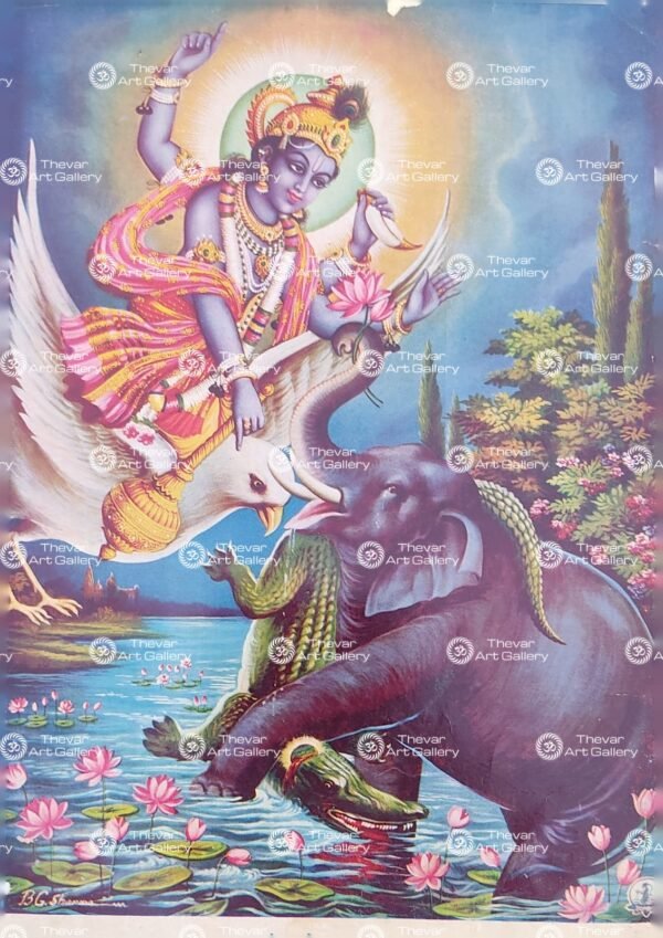Artist B.G.Sharma antique Vintage print - Thevar art gallery