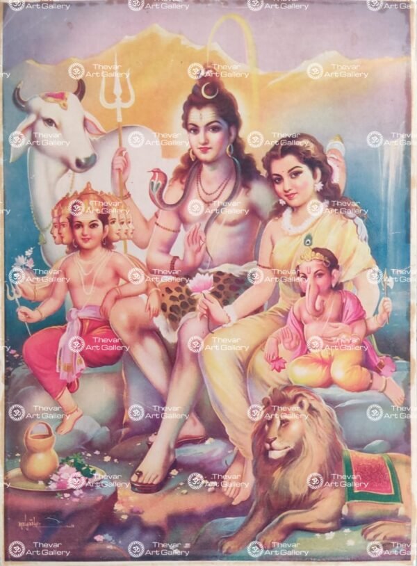 Artist Mulgaonkar antique Vintage print - Thevar art gallery