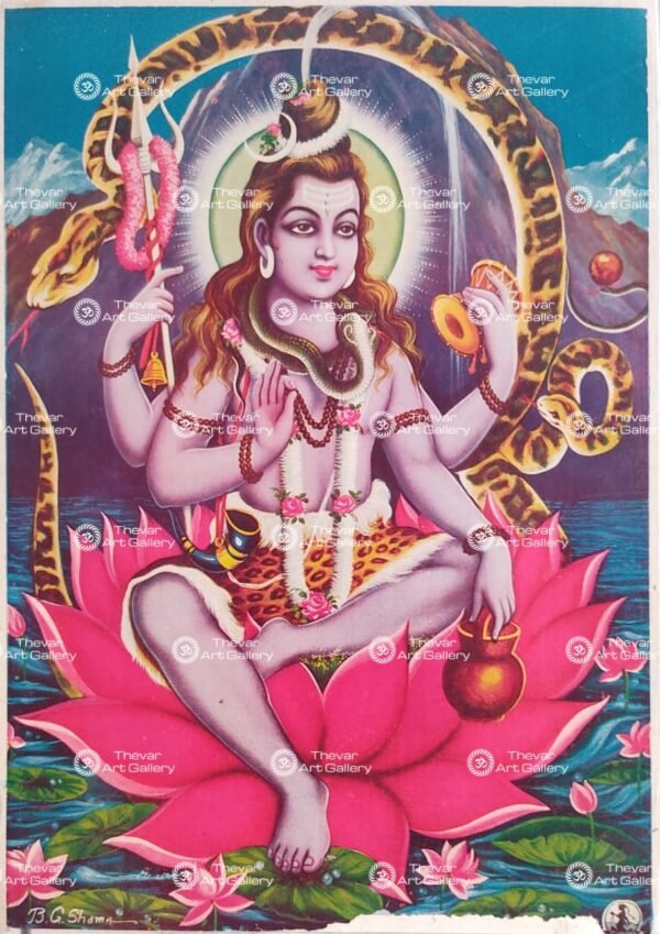 Artist B.G.Sharma antique Vintage print - Thevar art gallery