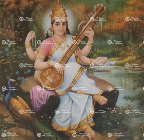 Artist J.P.Singhal antique Vintage print - Thevar art gallery